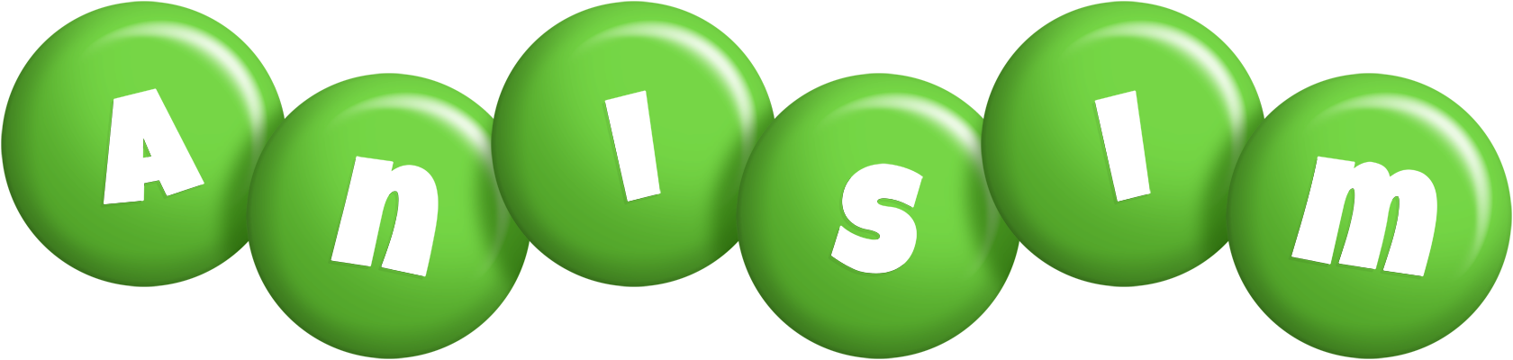Anisim candy-green logo