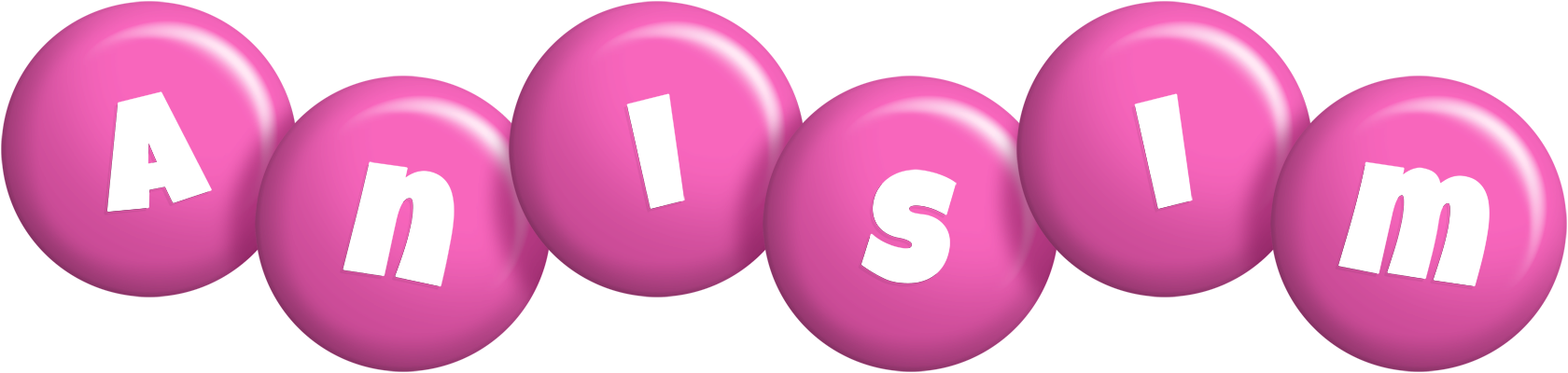Anisim candy-pink logo