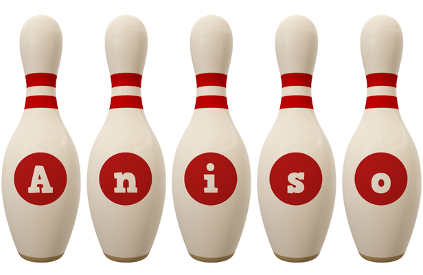 Aniso bowling-pin logo
