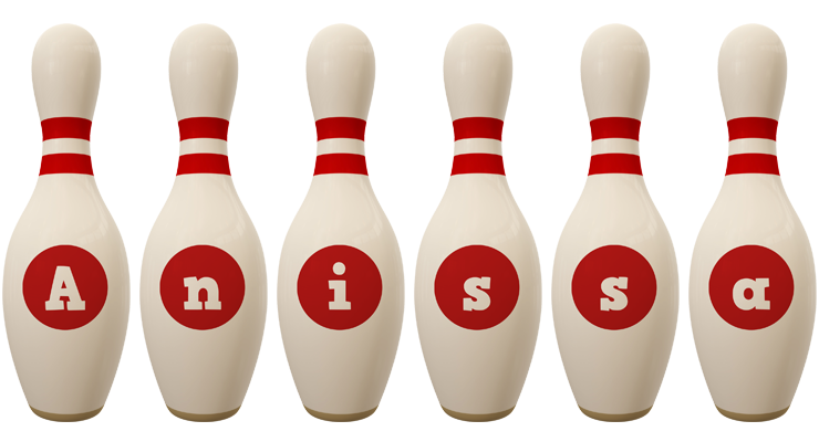 Anissa bowling-pin logo