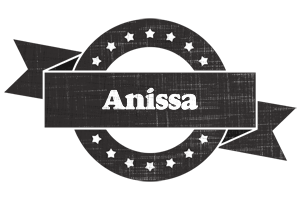 Anissa grunge logo