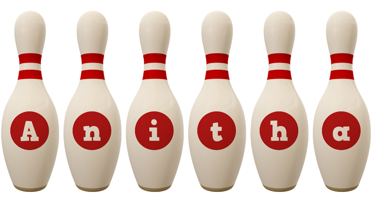 Anitha bowling-pin logo