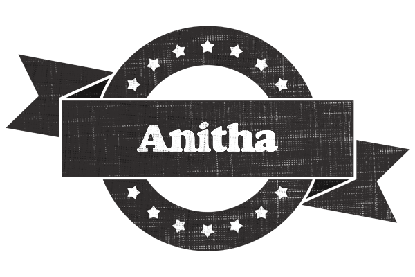 Anitha grunge logo