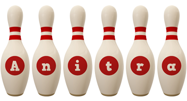 Anitra bowling-pin logo