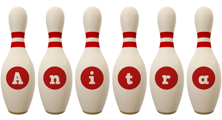 Anitra bowling-pin logo