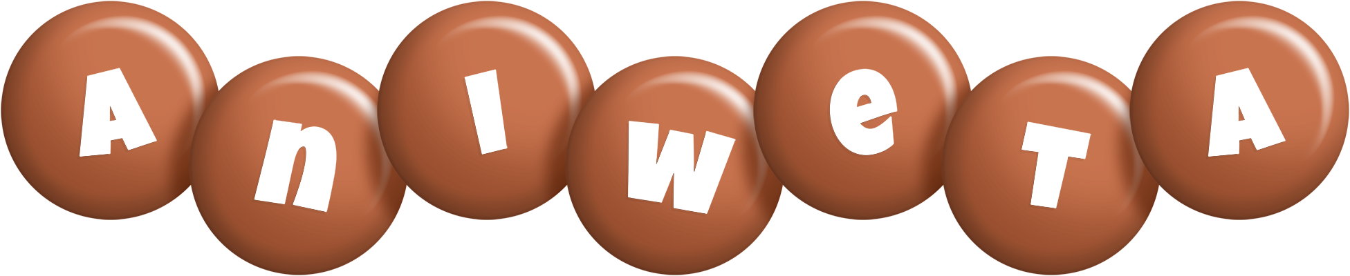 Aniweta candy-brown logo