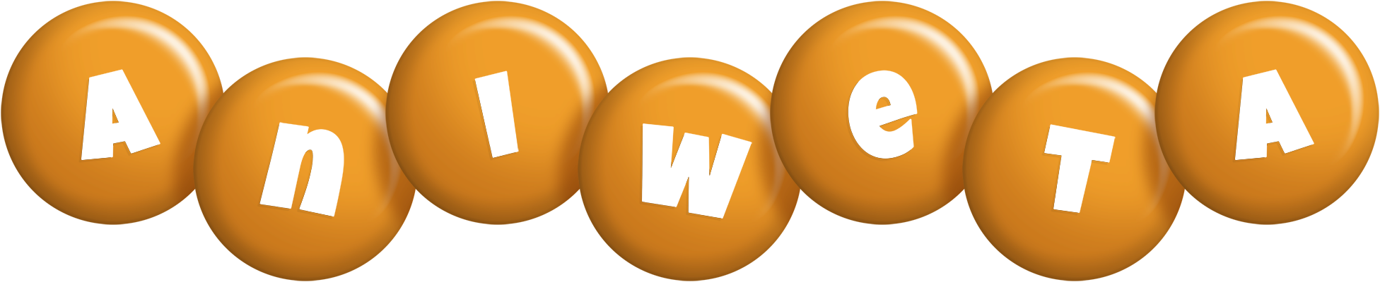 Aniweta candy-orange logo