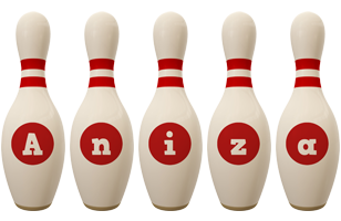 Aniza bowling-pin logo