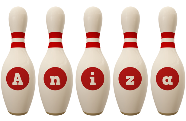 Aniza bowling-pin logo