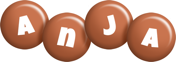Anja candy-brown logo