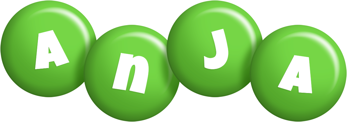 Anja candy-green logo
