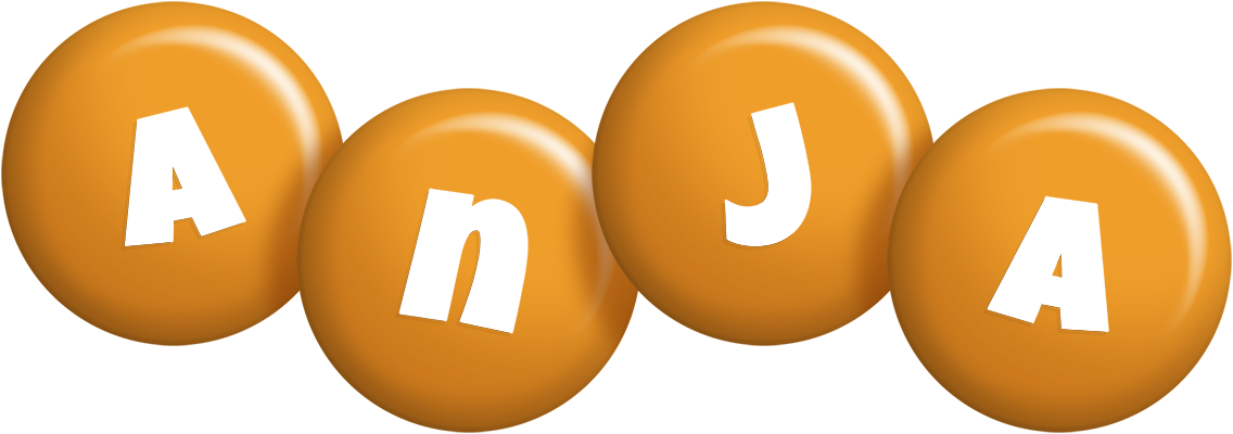 Anja candy-orange logo