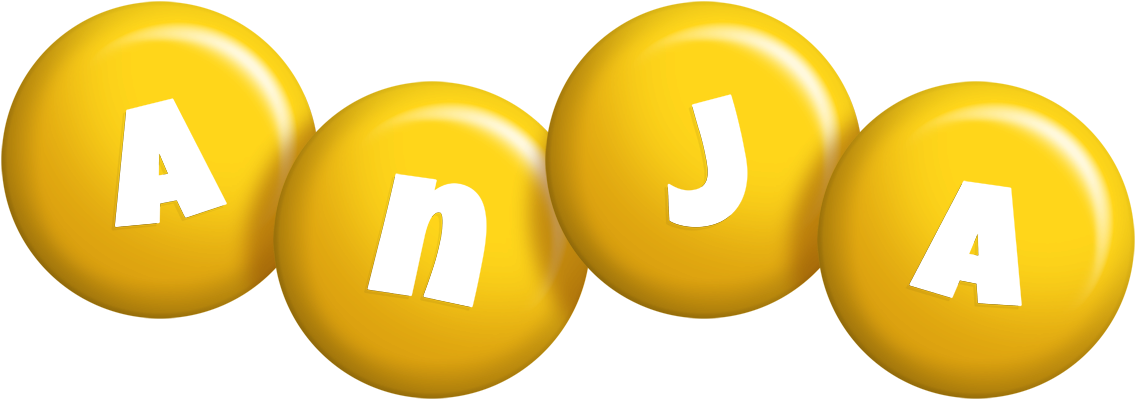 Anja candy-yellow logo