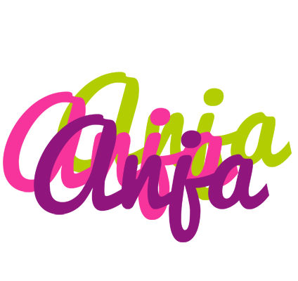 Anja flowers logo