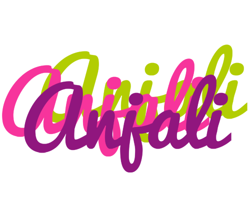 Anjali flowers logo