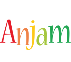 Anjam birthday logo