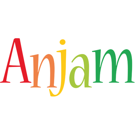 Anjam birthday logo
