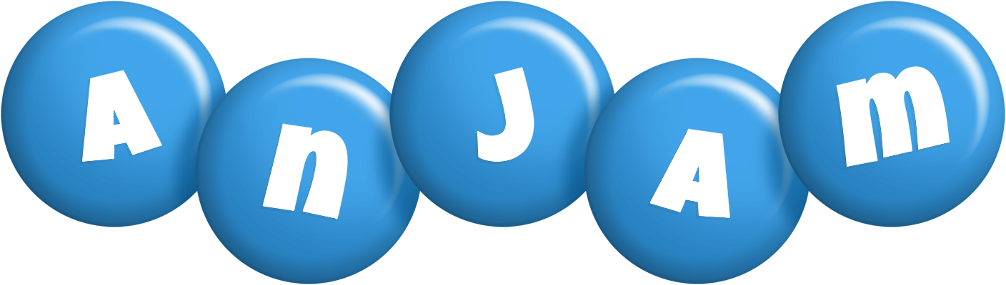 Anjam candy-blue logo