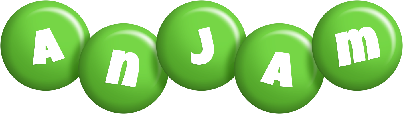 Anjam candy-green logo
