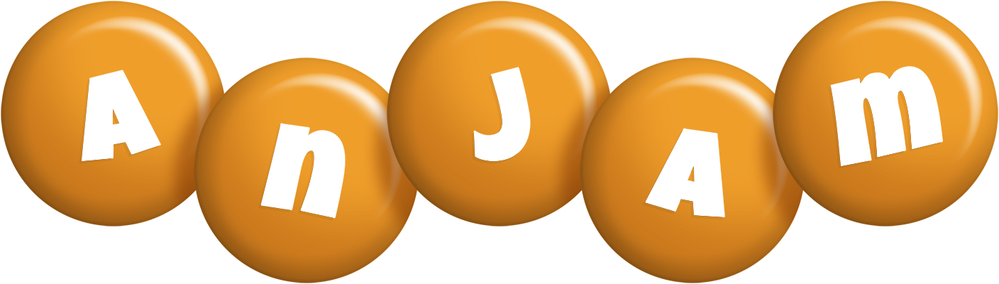 Anjam candy-orange logo