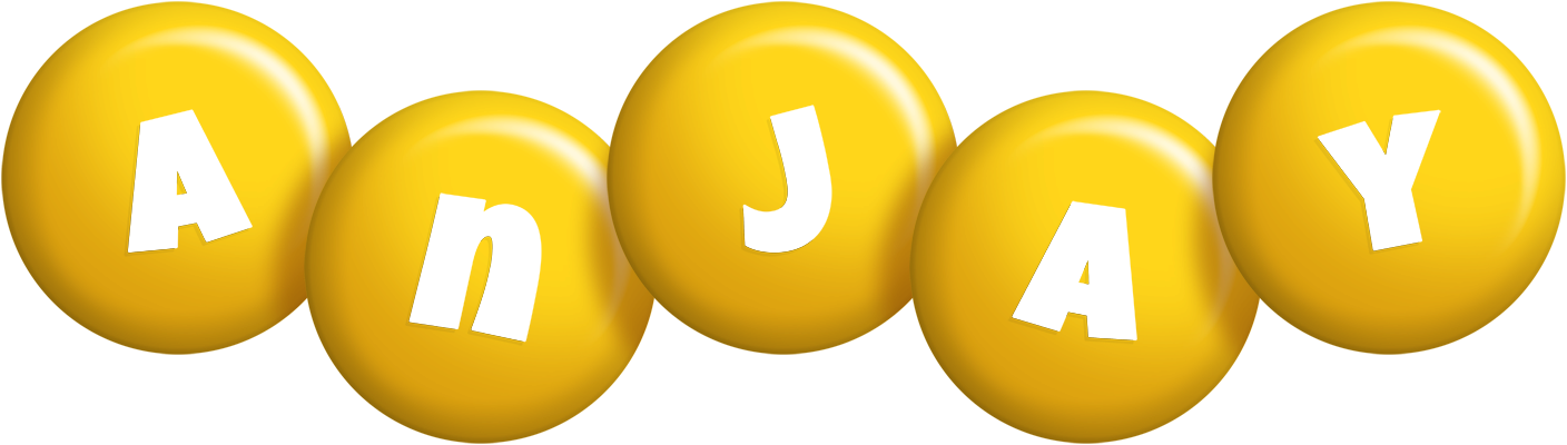 Anjay candy-yellow logo