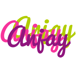 Anjay flowers logo