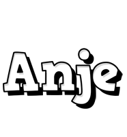 Anje snowing logo