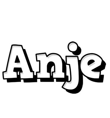 Anje snowing logo