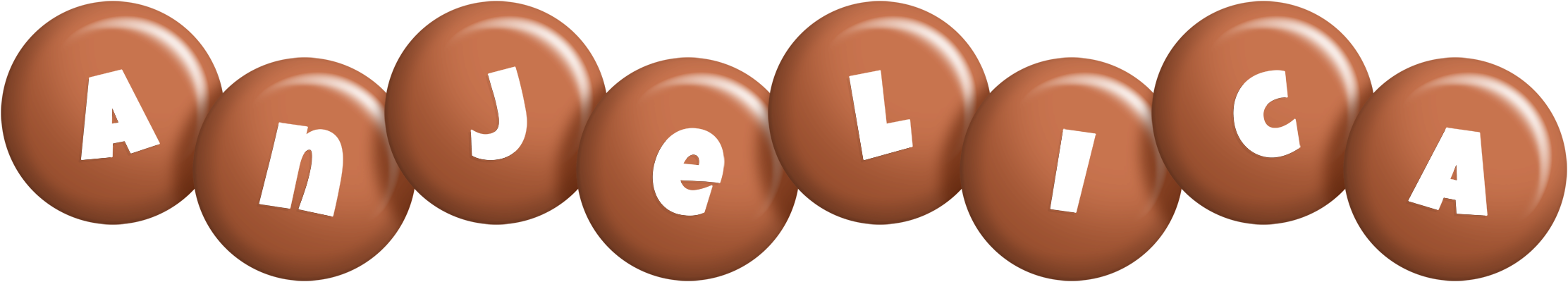 Anjelica candy-brown logo