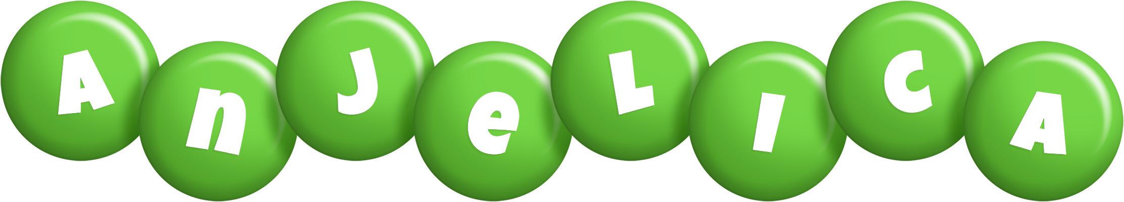 Anjelica candy-green logo