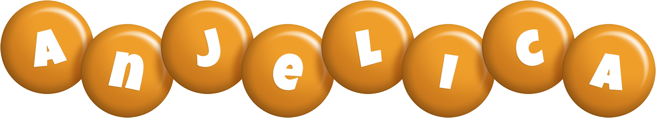 Anjelica candy-orange logo