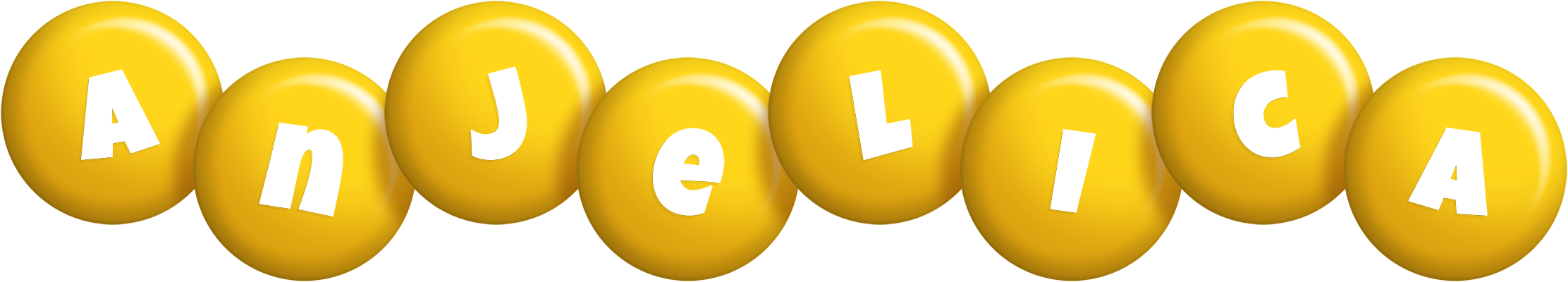 Anjelica candy-yellow logo