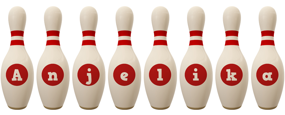 Anjelika bowling-pin logo