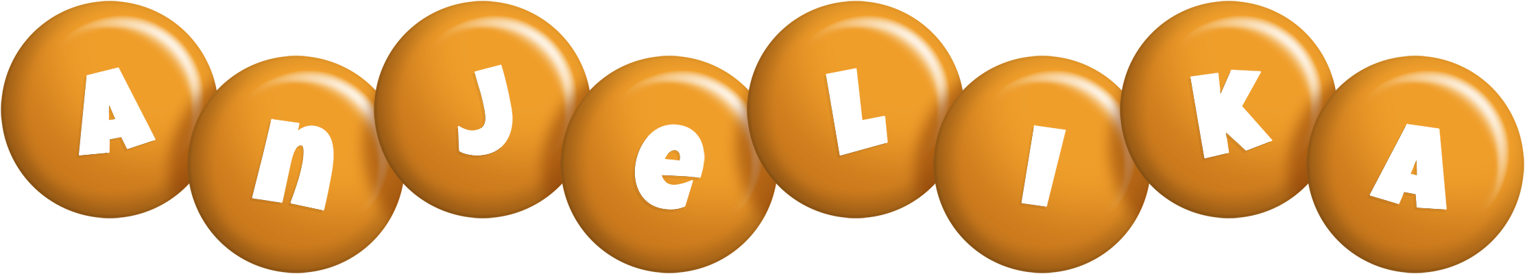 Anjelika candy-orange logo
