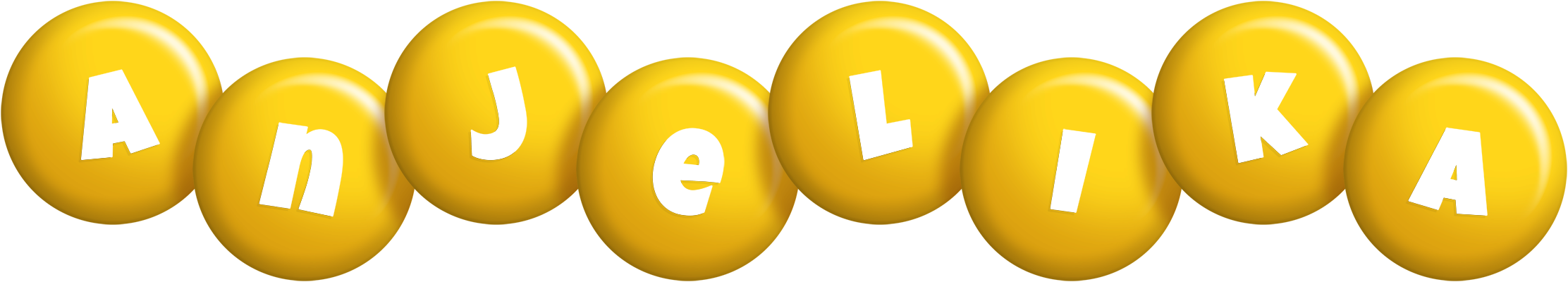 Anjelika candy-yellow logo