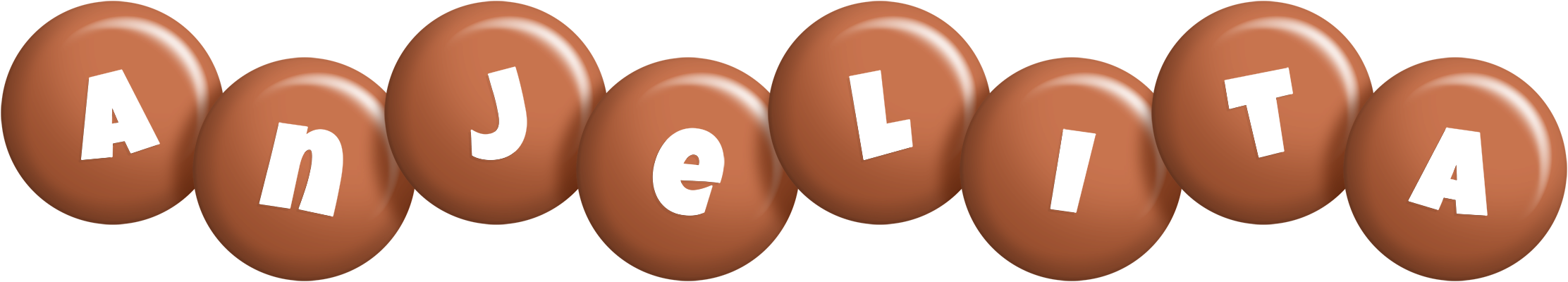 Anjelita candy-brown logo