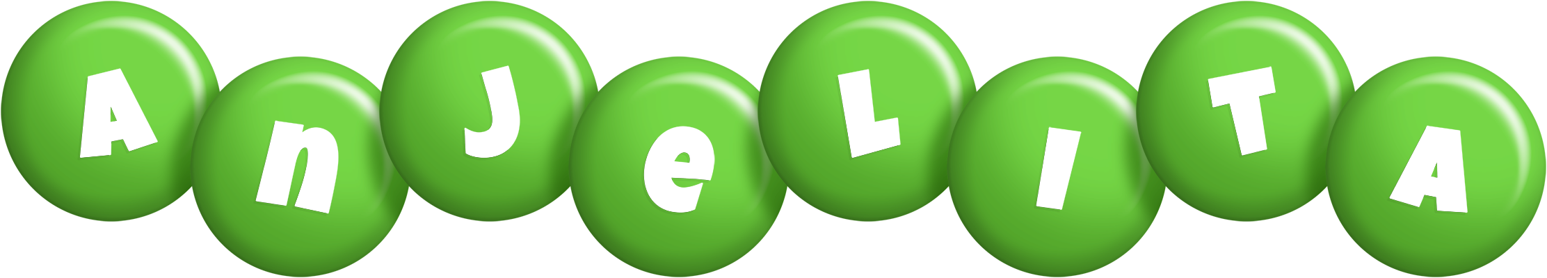 Anjelita candy-green logo