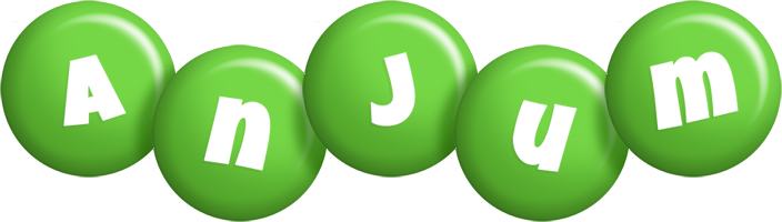 Anjum candy-green logo