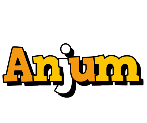 Anjum cartoon logo