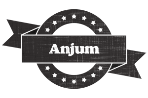 Anjum grunge logo