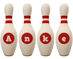 Anke bowling-pin logo