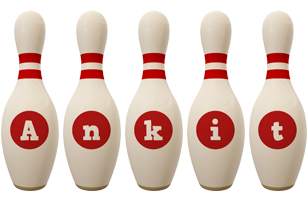 Ankit bowling-pin logo