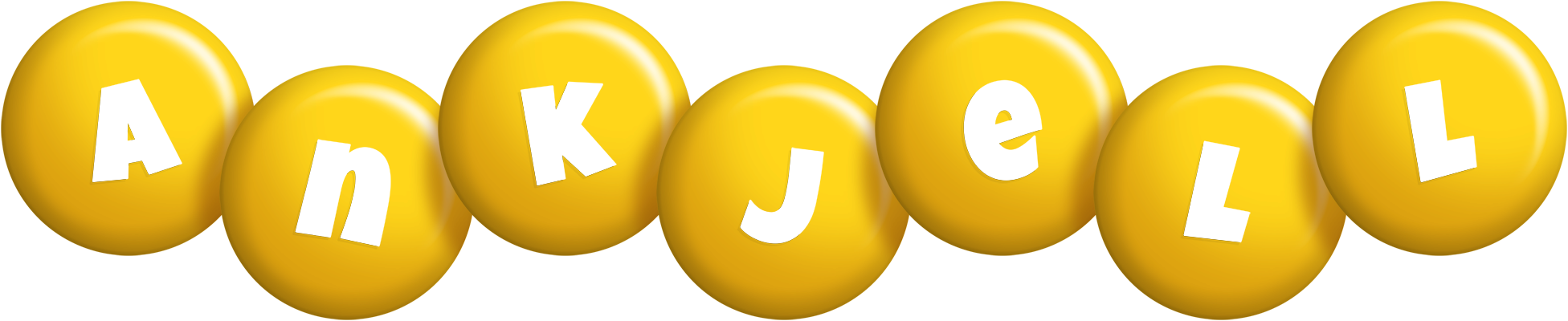 Ankjell candy-yellow logo