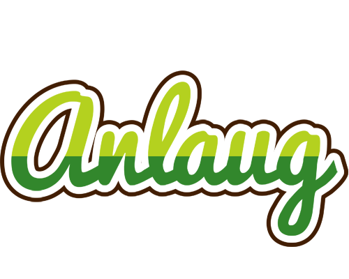 Anlaug golfing logo
