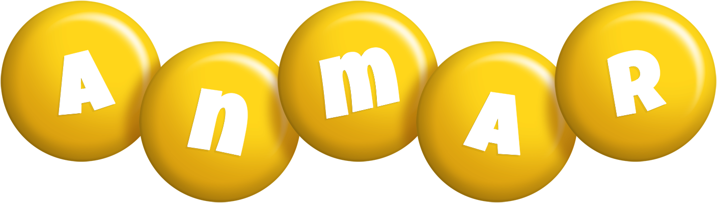 Anmar candy-yellow logo