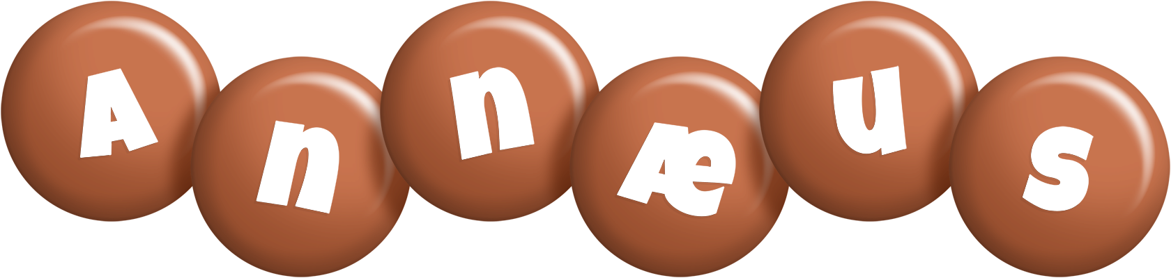 Annæus candy-brown logo