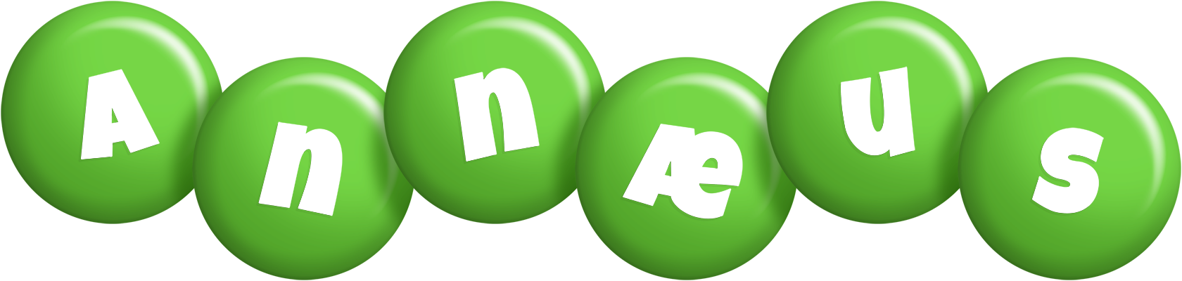 Annæus candy-green logo