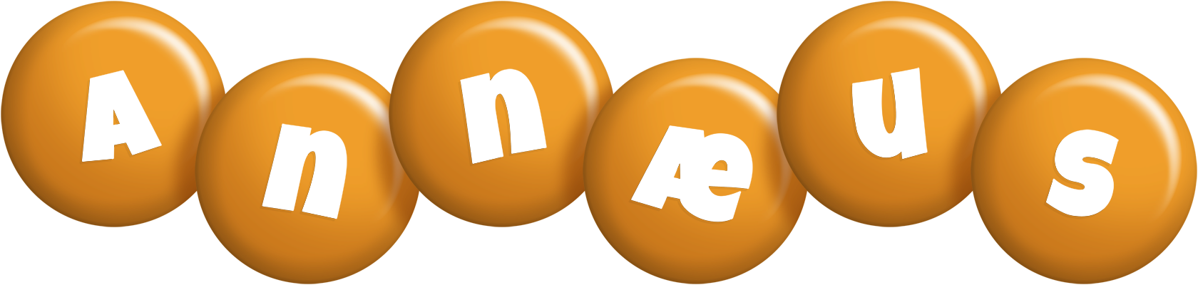 Annæus candy-orange logo