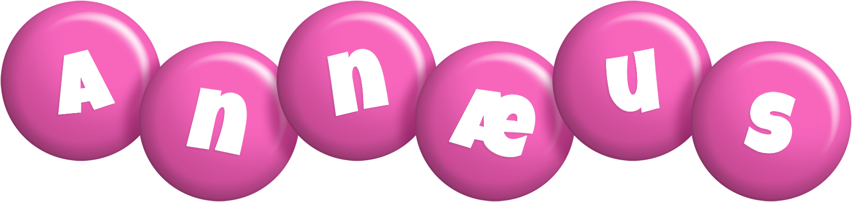 Annæus candy-pink logo