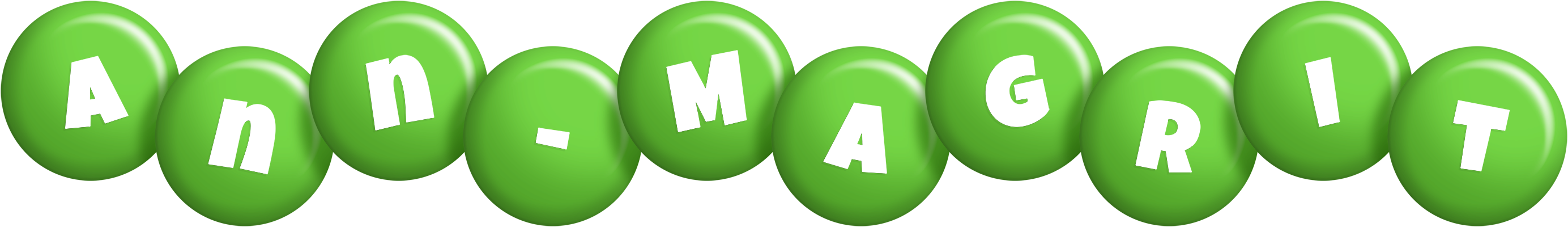 Ann-Magrit candy-green logo